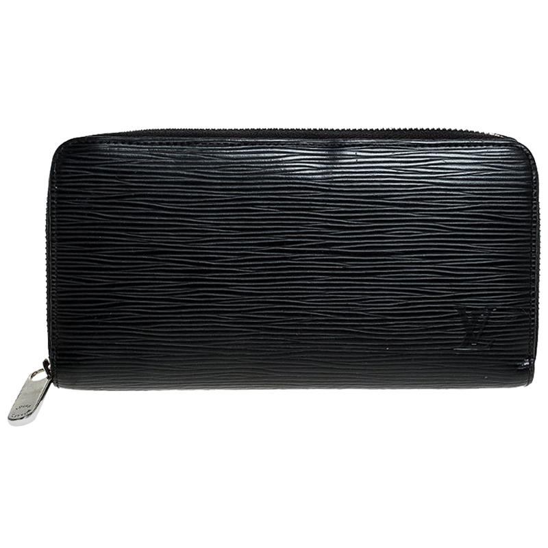 Louis Vuitton Black Epi Leather Zippy Wallet For Sale at 1stDibs