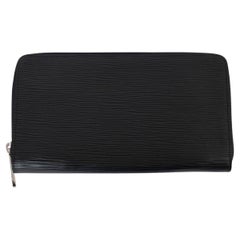 LOUIS VUITTON black Epi leather ZIPPY Wallet