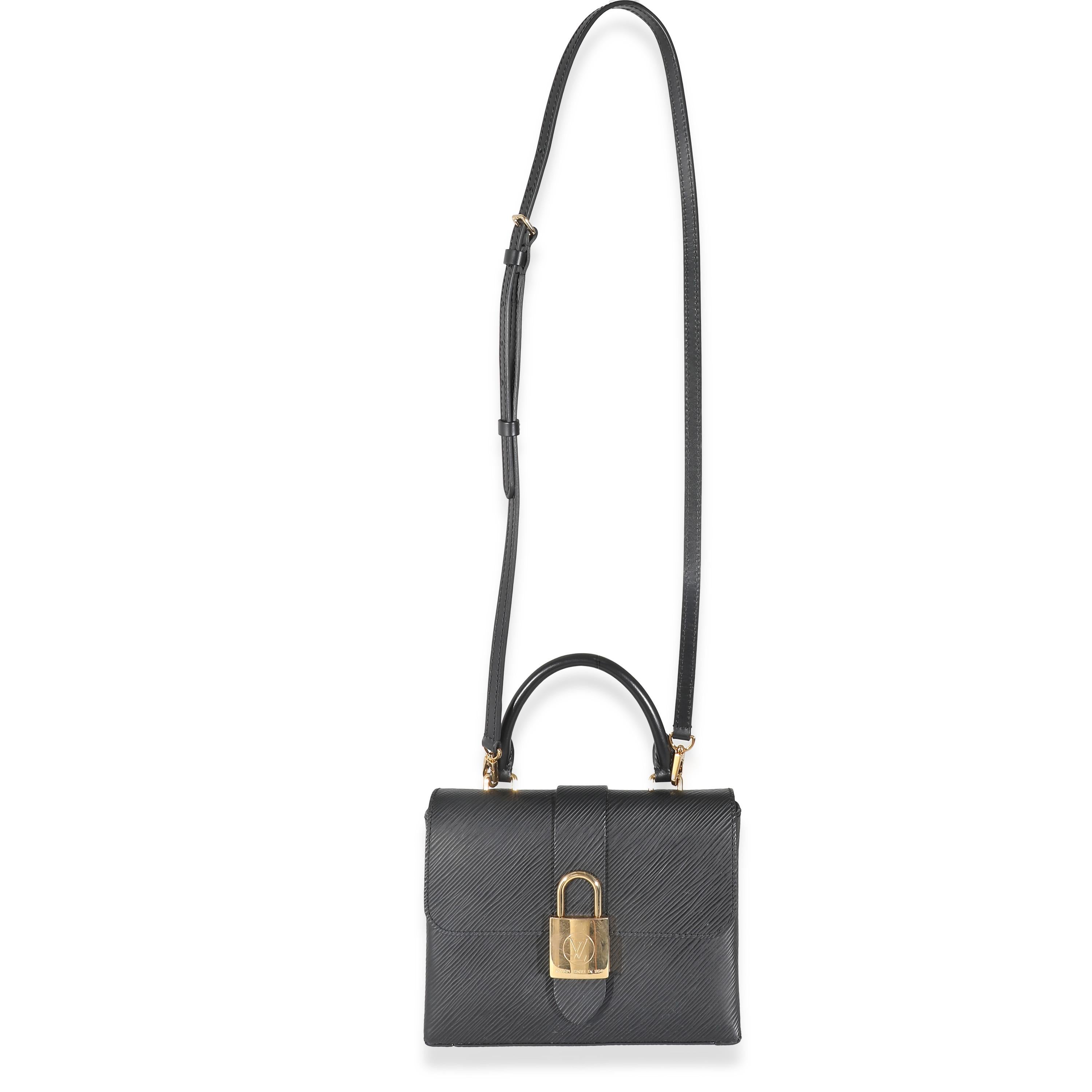 Listing Title: Louis Vuitton Black Epi Locky BB
SKU: 137184
MSRP: 2180.00 USD
Condition: Pre-owned 
Handbag Condition: Very Good
Condition Comments: Item is in very good condition with minor signs of wear. Moderate marks, scuffing along corners and
