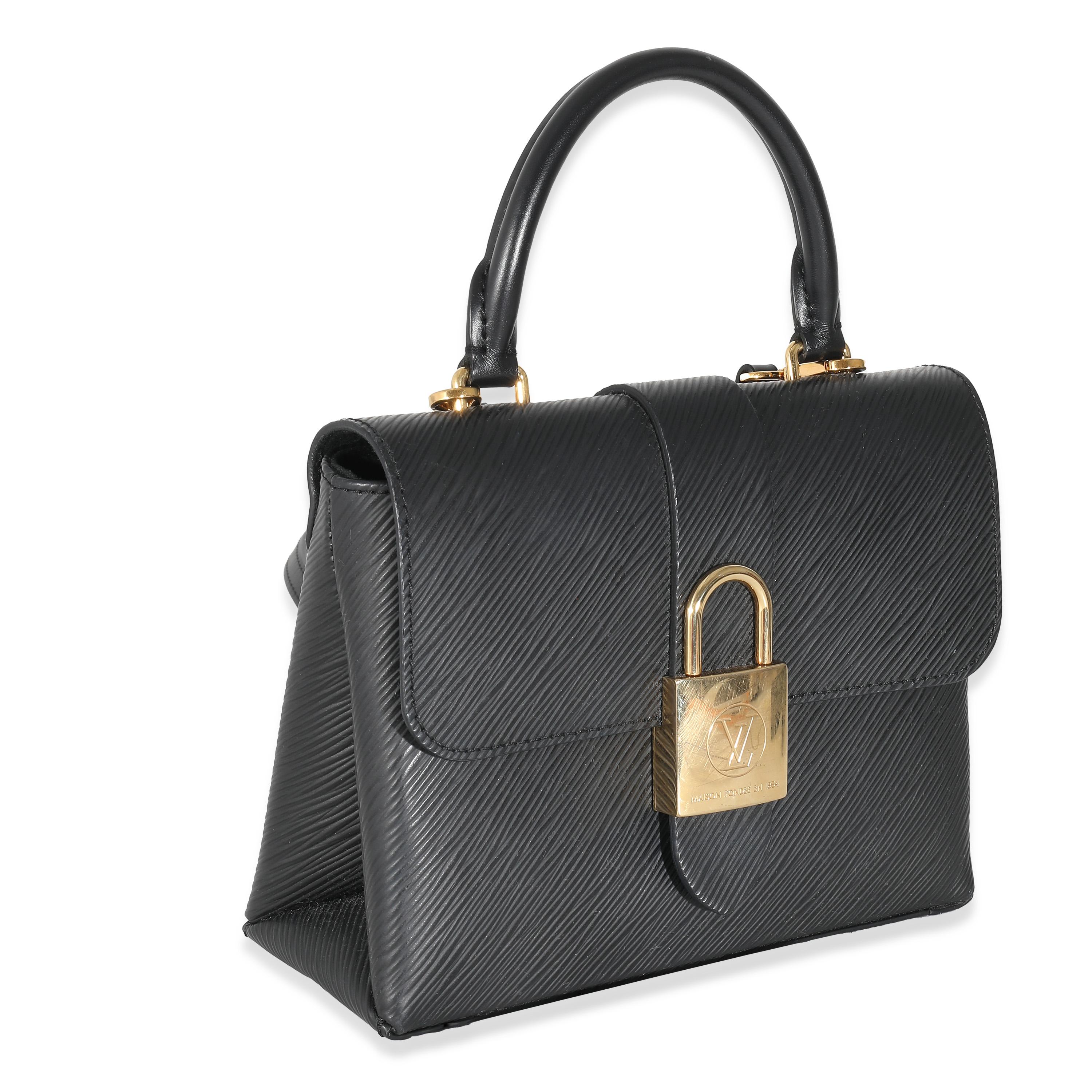 Louis Vuitton Black Epi Locky BB In Excellent Condition For Sale In New York, NY
