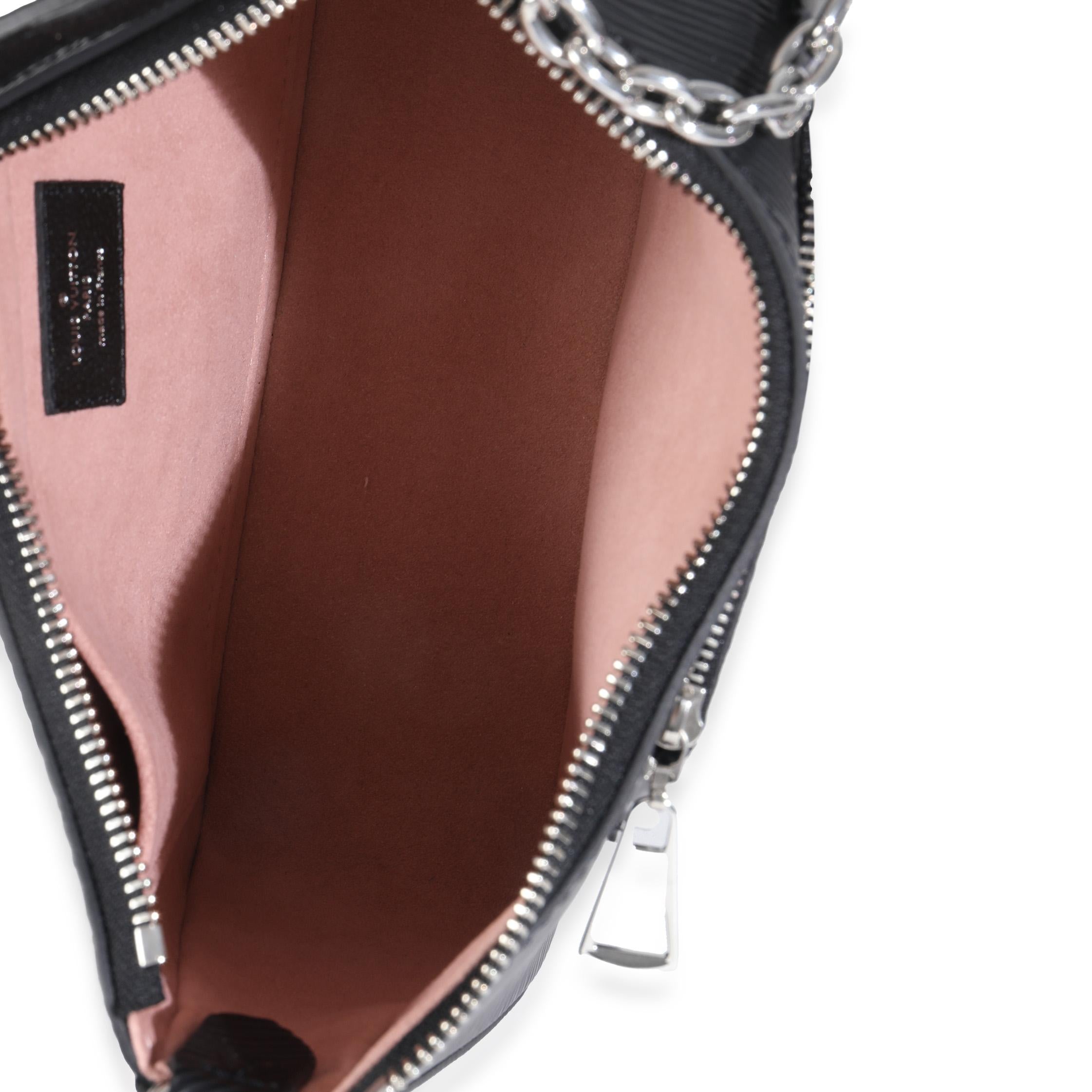 Louis Vuitton Black Epi Marelle For Sale 2