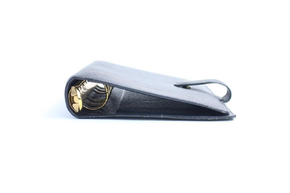 Louis Vuitton Black Epi Noir Agenda MM 213418 5