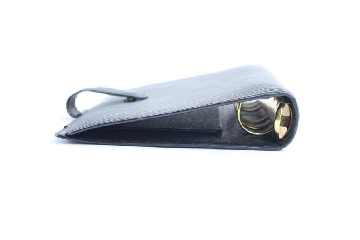 Louis Vuitton Black Epi Noir Agenda MM 213418 6
