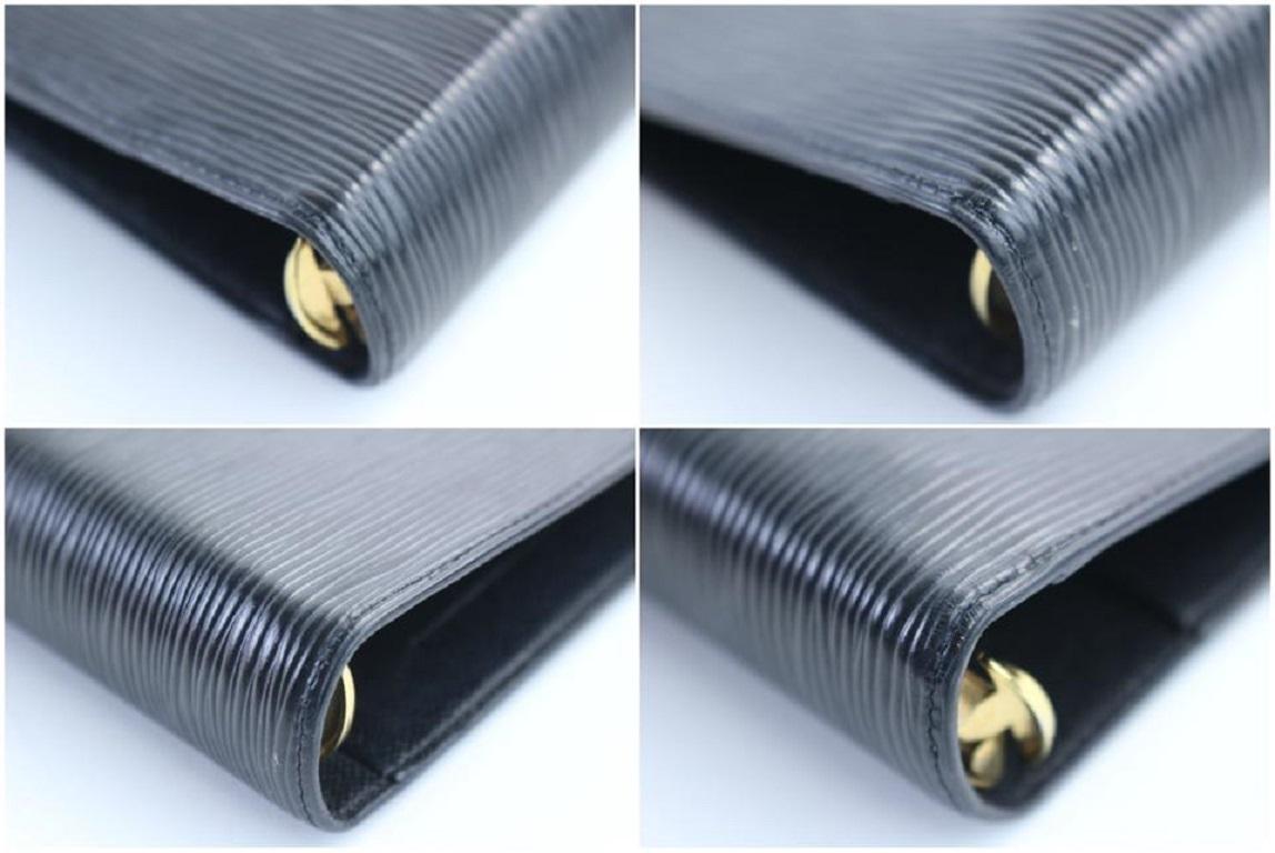 Louis Vuitton Black Epi Noir Agenda MM 213418 2