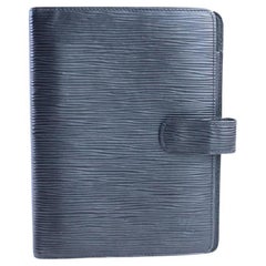 Agenda Louis Vuitton noire Epi Noir MM 213418