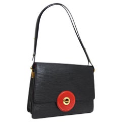 Louis Vuitton Epi Noir Friedland Klappe Rot 860464, Schwarz
