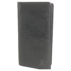Cartera Louis Vuitton Negra Epi Noir Larga Bifold Card Brazza 4la520