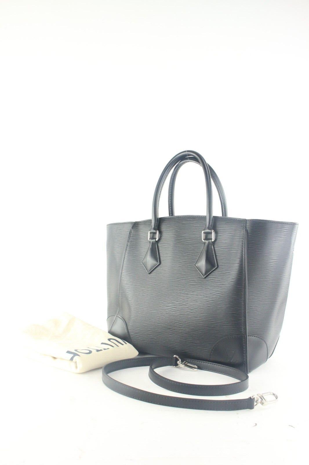 Louis Vuitton Black Epi Noir Phenix MM 2way 2LV1012K For Sale 8