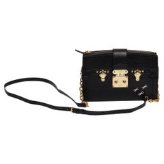 Louis Vuitton Black Epi Petit Bag