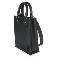 Louis Vuitton, schwarze Epi Petit Sac Plat