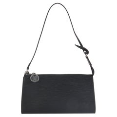 Louis Vuitton Black Epi Pochette Accessoires NM