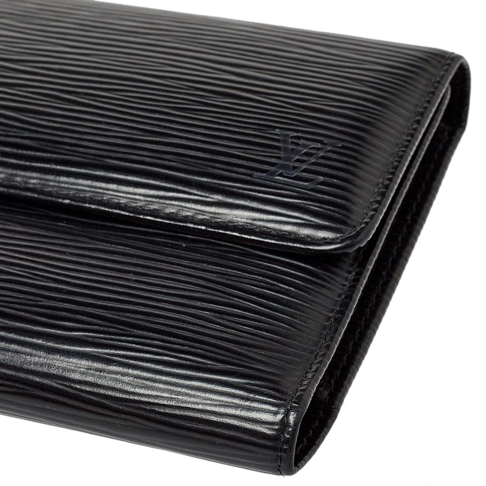 Louis Vuitton Black Epi Porte Tresor International Long Wallet 3