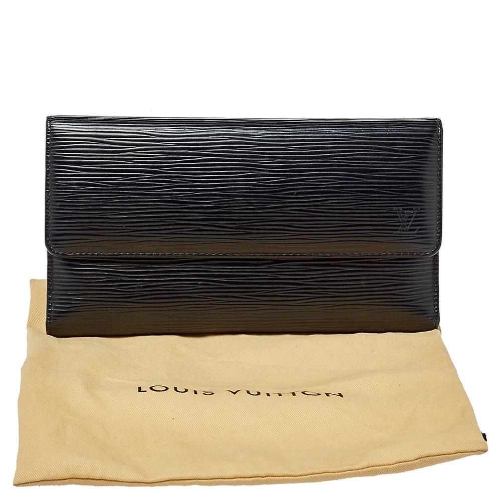 Louis Vuitton Black Epi Porte Tresor International Long Wallet 1