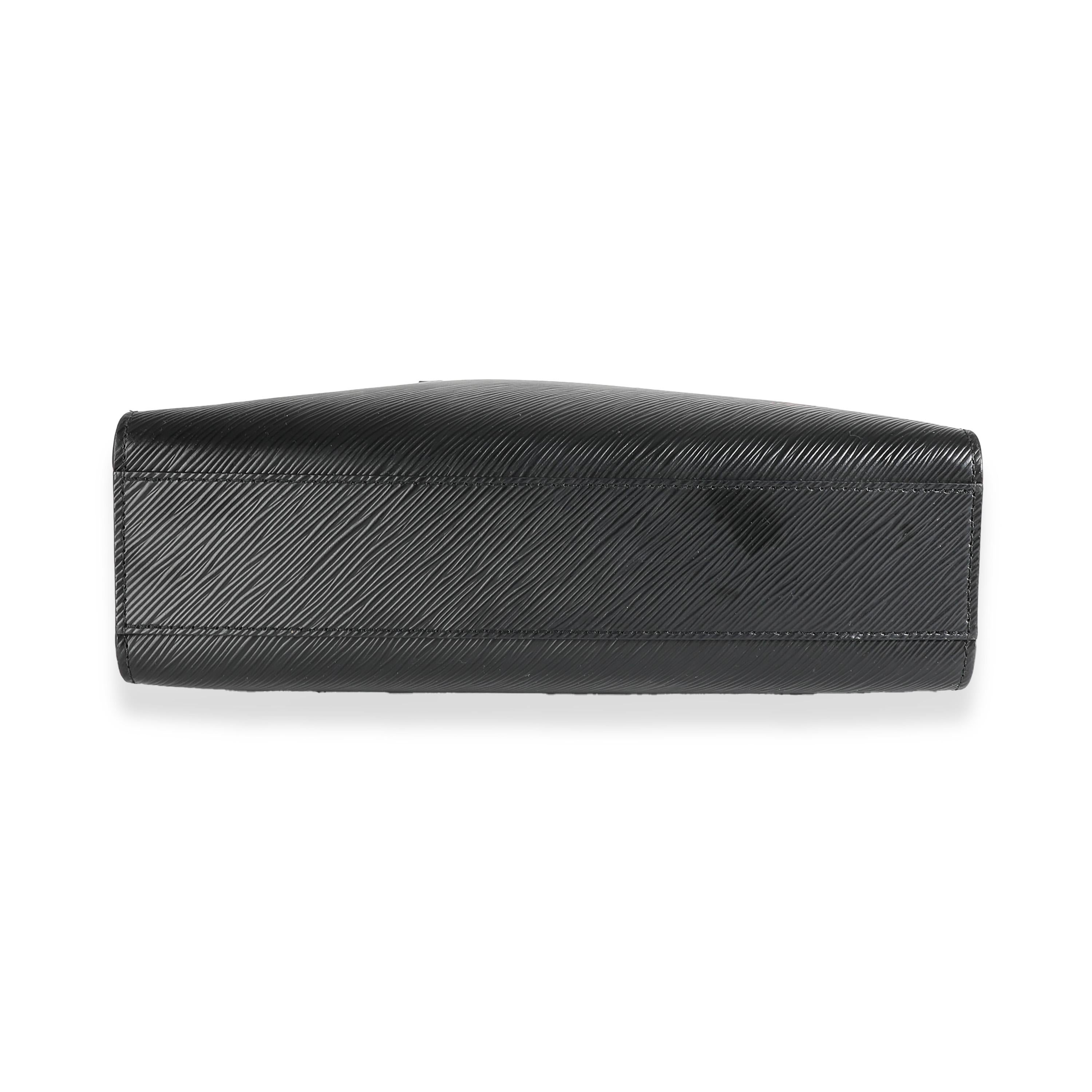 Louis Vuitton Black Epi Sac Plat PM For Sale 2