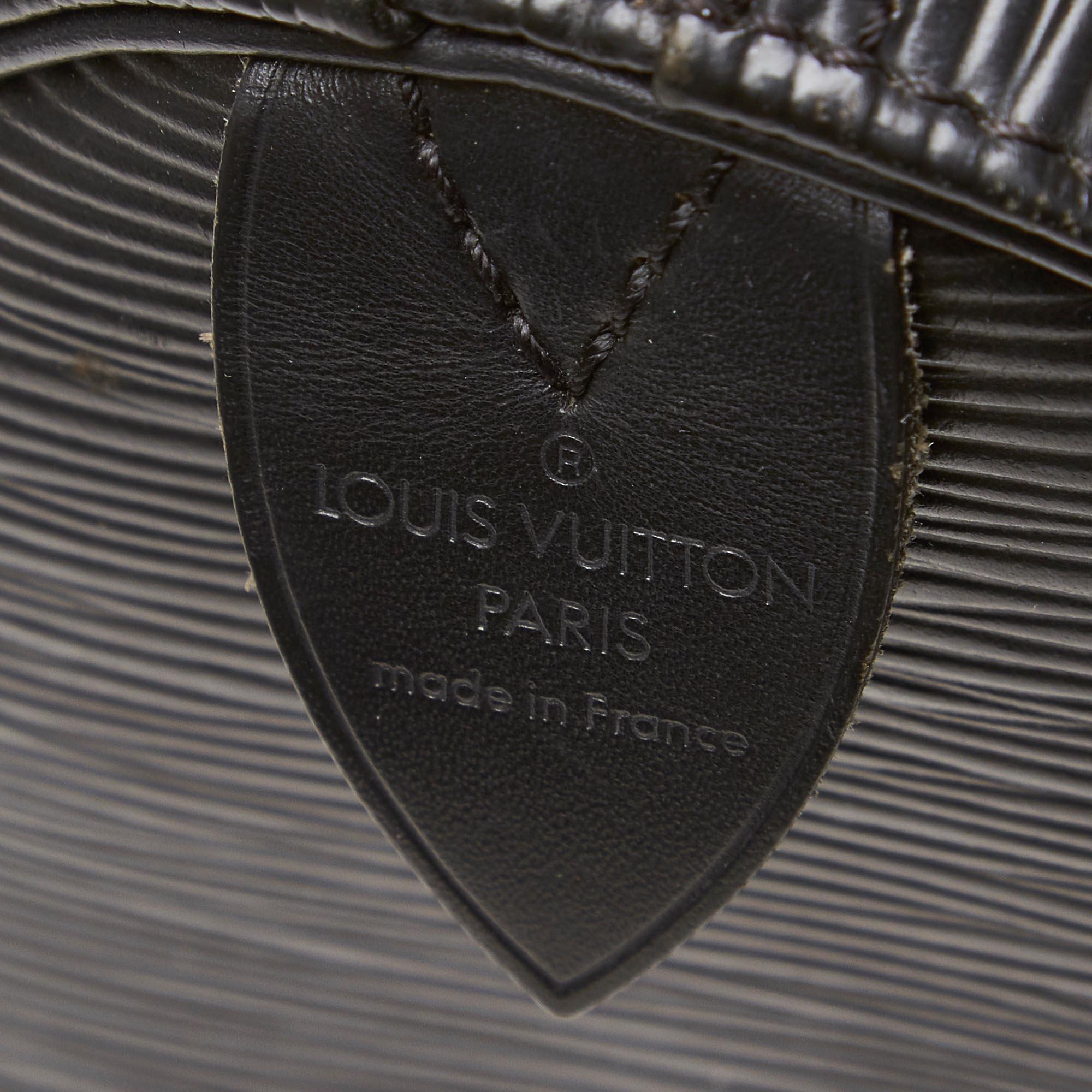 Louis Vuitton Black Epi Speedy 25 For Sale 2