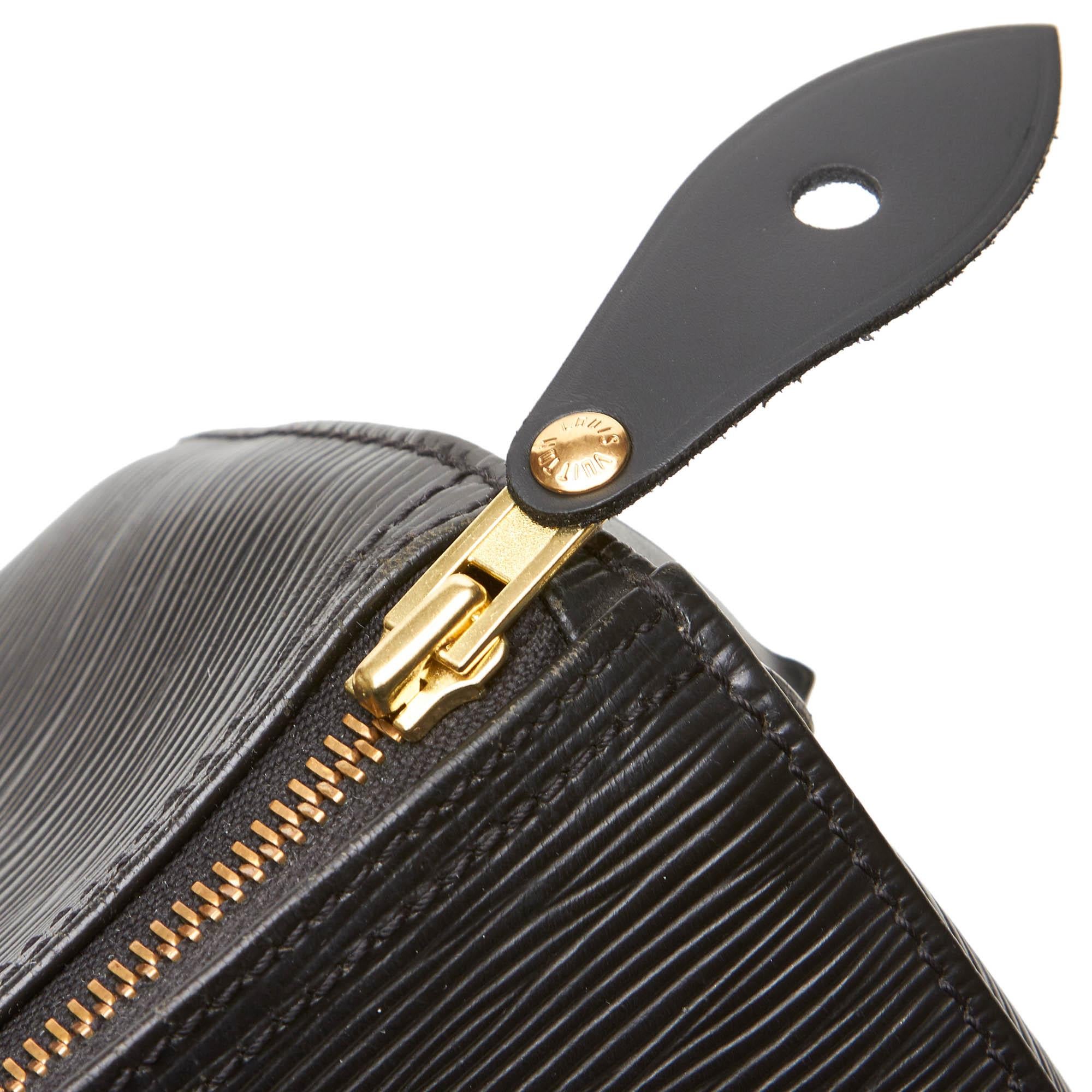 Louis Vuitton Black Epi Speedy 25 For Sale 4