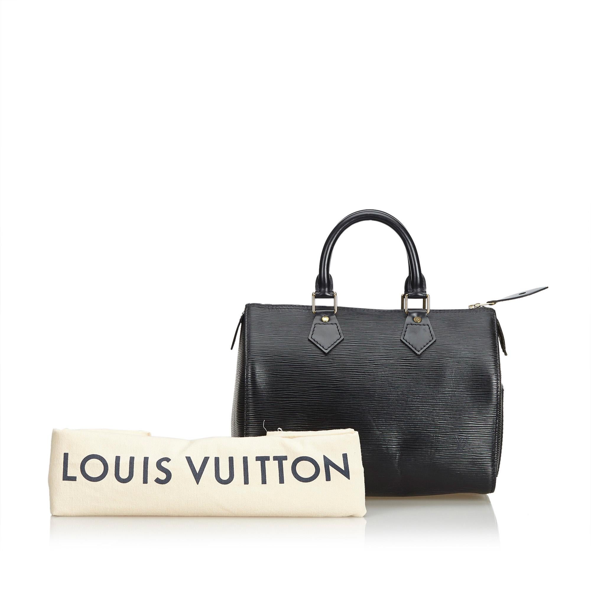 Louis Vuitton Black Epi Speedy 30 6