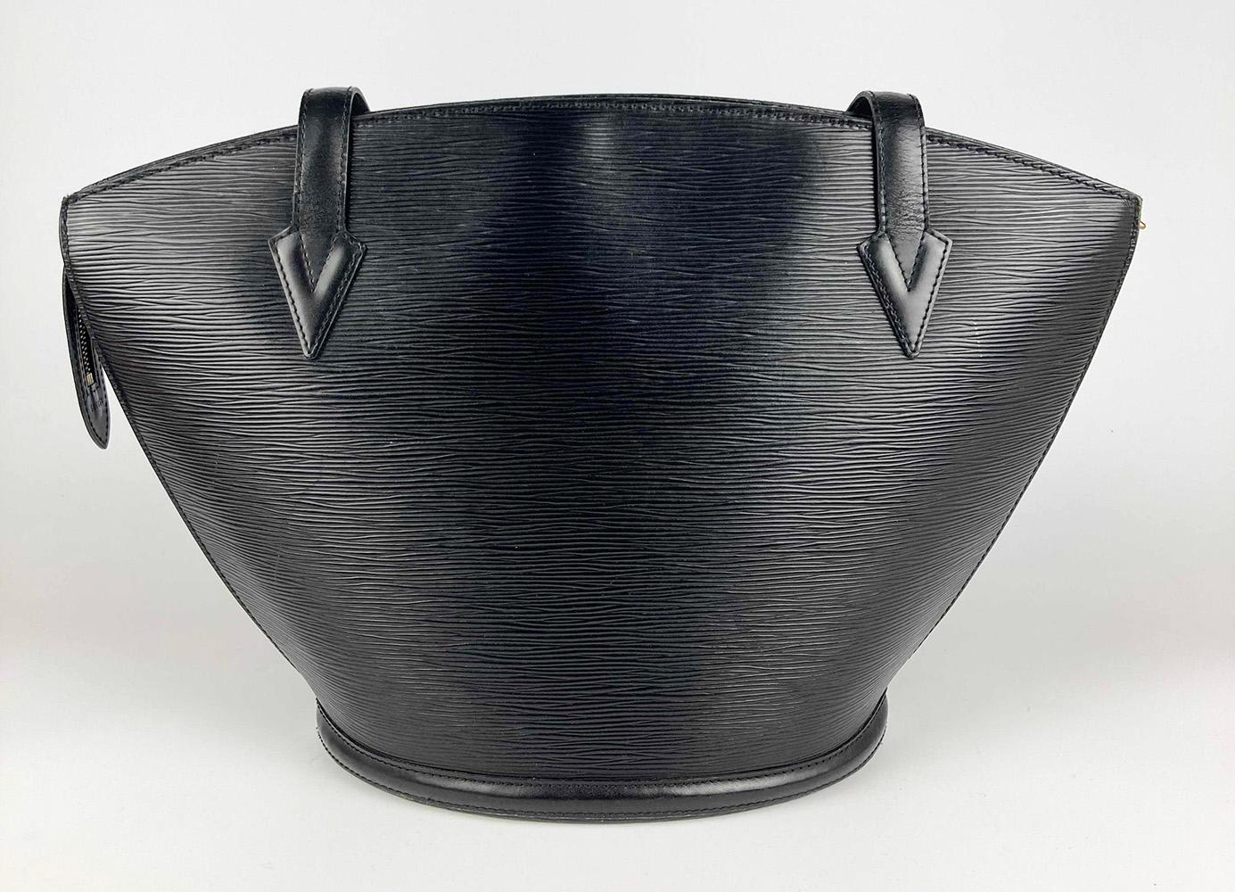 Louis Vuitton Fourre-tout Epi St Jacques noir avec portefeuilles et pochette en vente 9