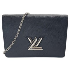 Louis Vuitton Black Epi Twist Belt Chain Wallet