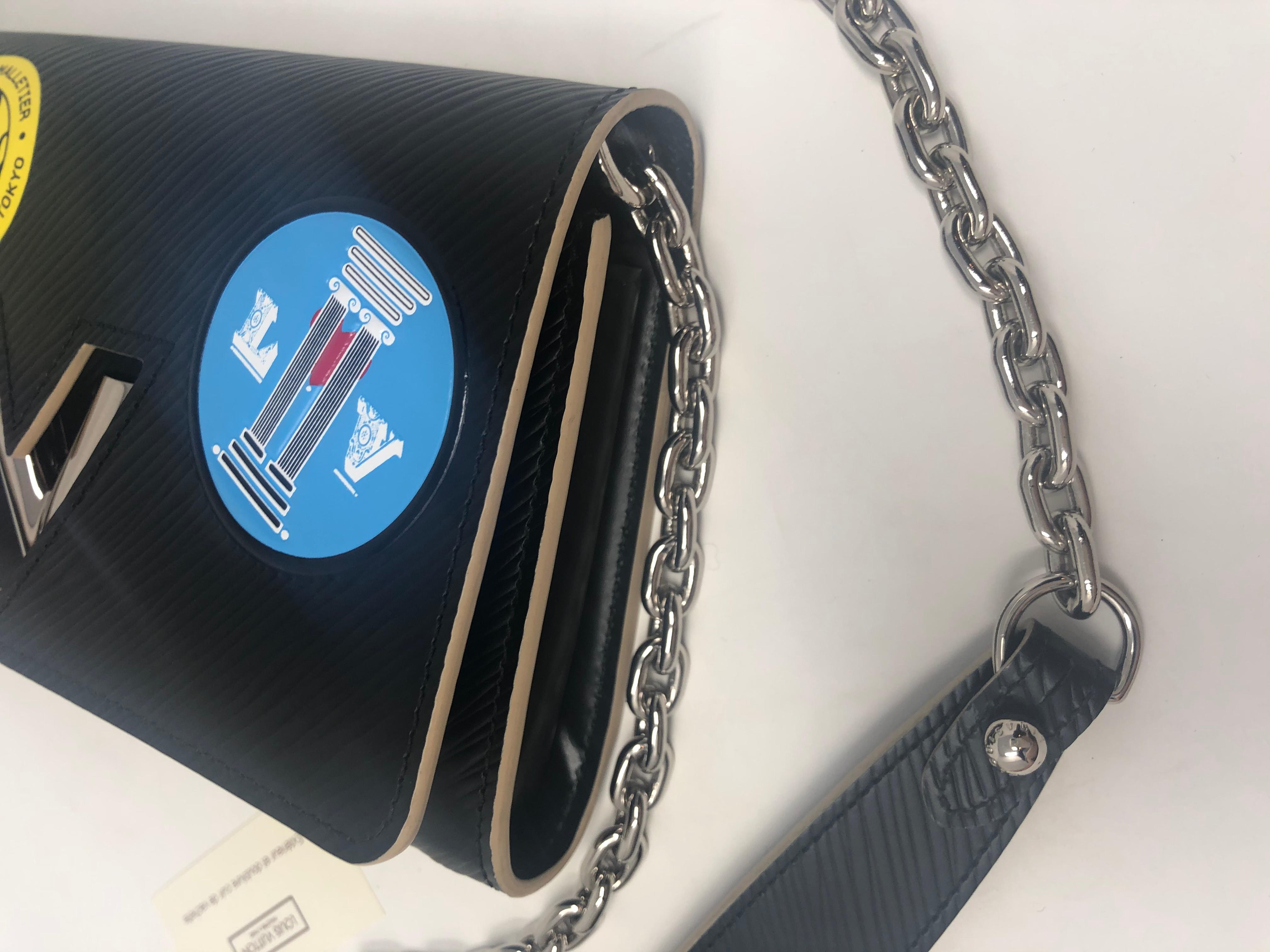 Louis Vuitton Black Epi Twist Patches Crossbody Bag 8