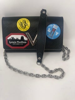 Louis Vuitton Black Epi Twist Patches Crossbody Bag