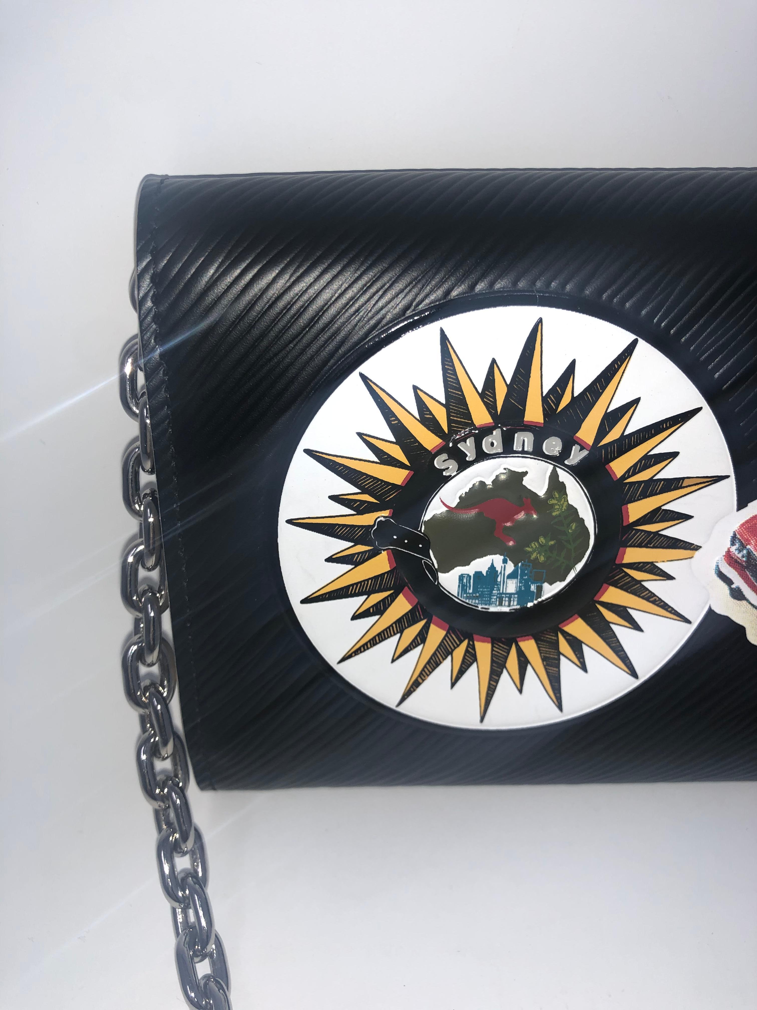 Louis Vuitton Black Epi Twist Patches Crossbody Bag 1