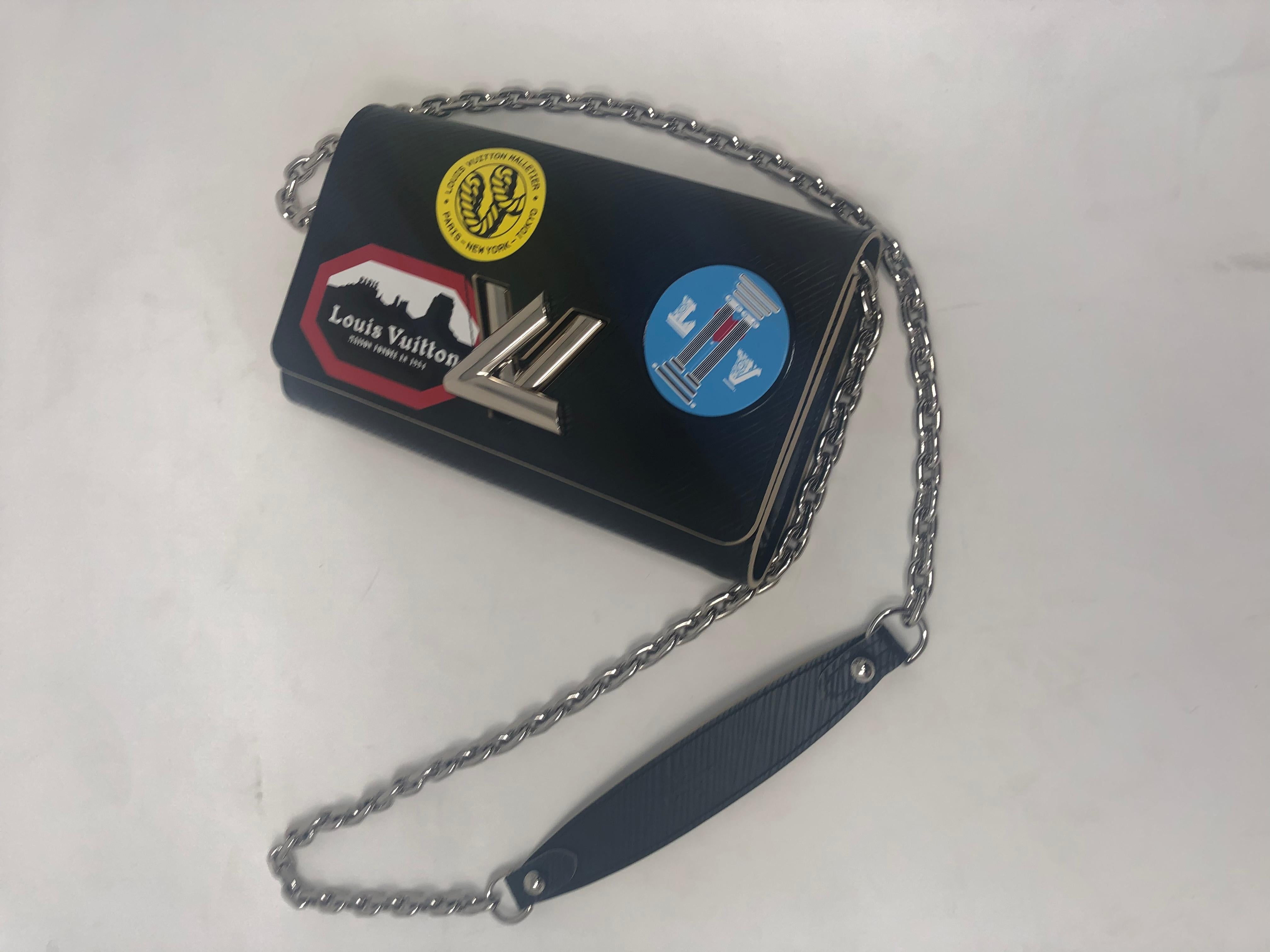Louis Vuitton Black Epi Twist Patches Crossbody Bag 3