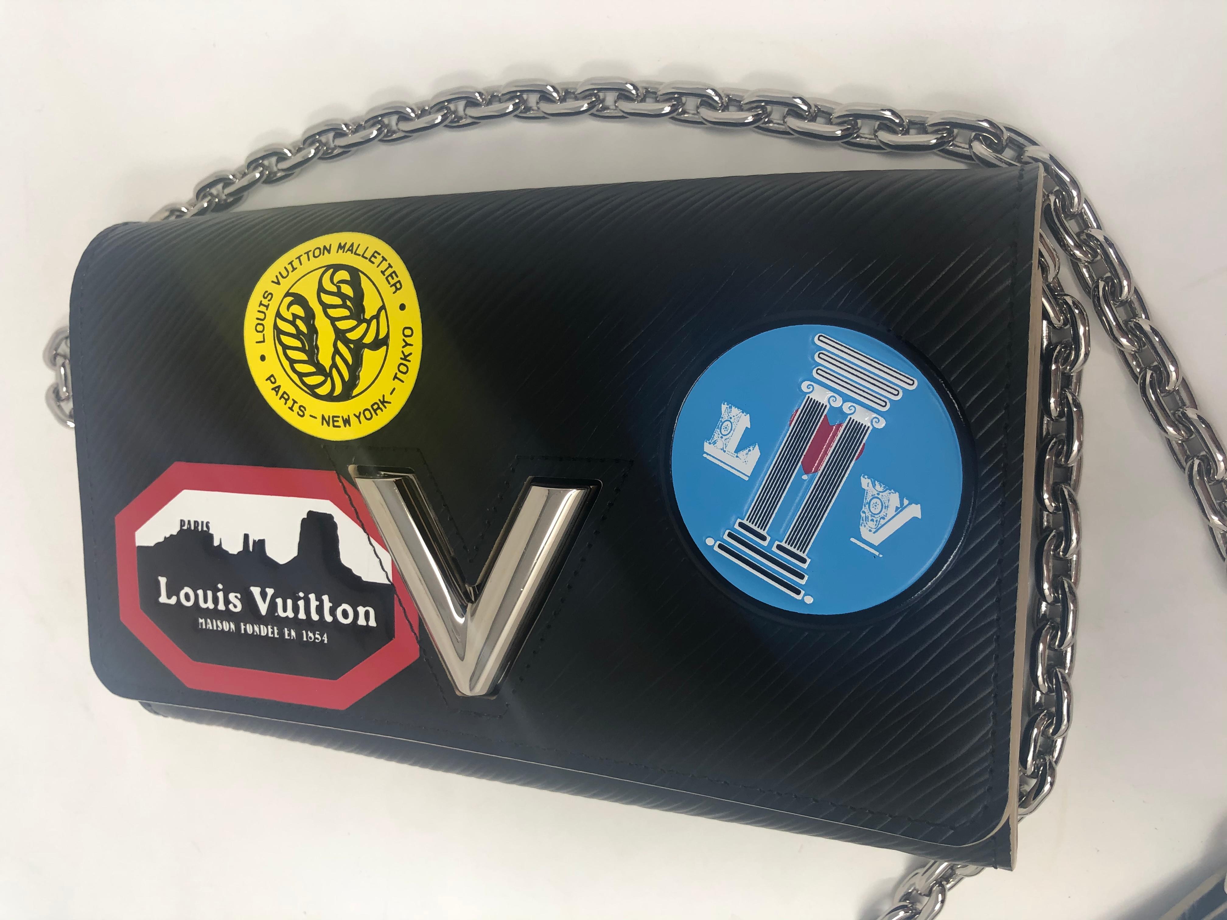 Louis Vuitton Black Epi Twist Patches Crossbody Bag 5