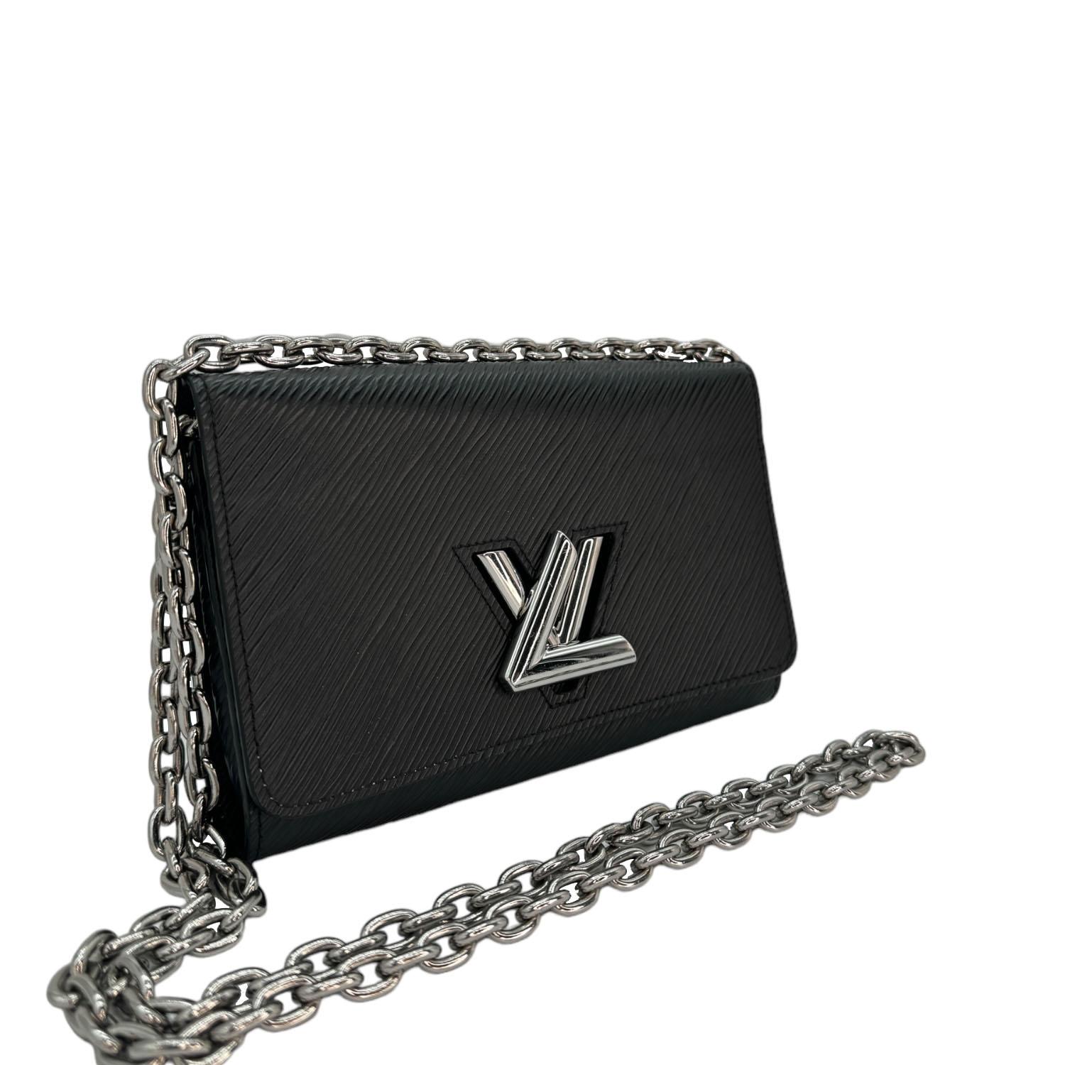 Women's Louis Vuitton Black Epi Twist Wallet on Chain