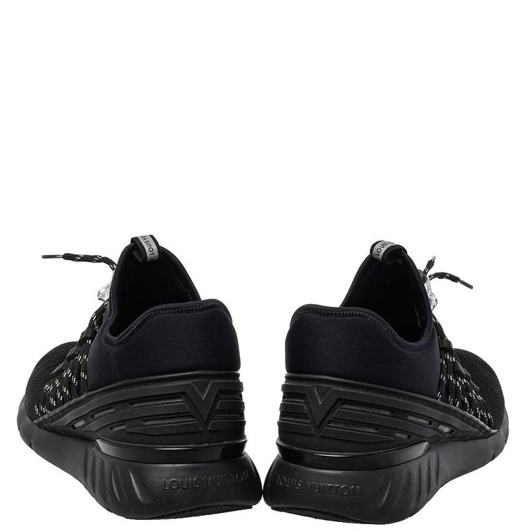 Louis Vuitton US Men's 7 Black Fastlane Sneaker Trainer Mesh Sock