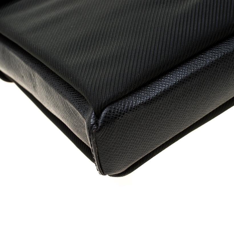 Louis Vuitton Black Fabric and Taiga Leather Saratov GM Messenger Bag 1