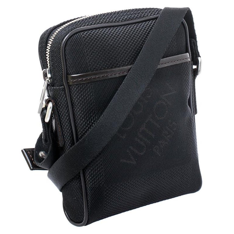 Louis Vuitton Black Geant Canvas Compagnon Messenger Bag For Sale