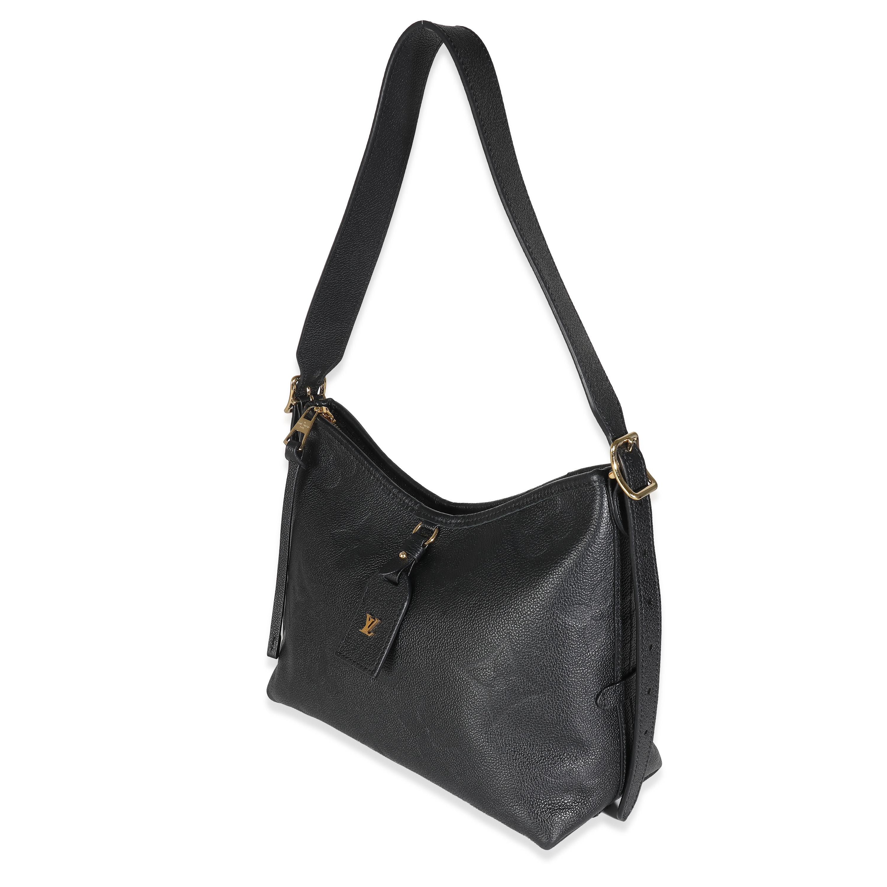 Women's Louis Vuitton Black Giant Monogram Empreinte Carryall PM For Sale