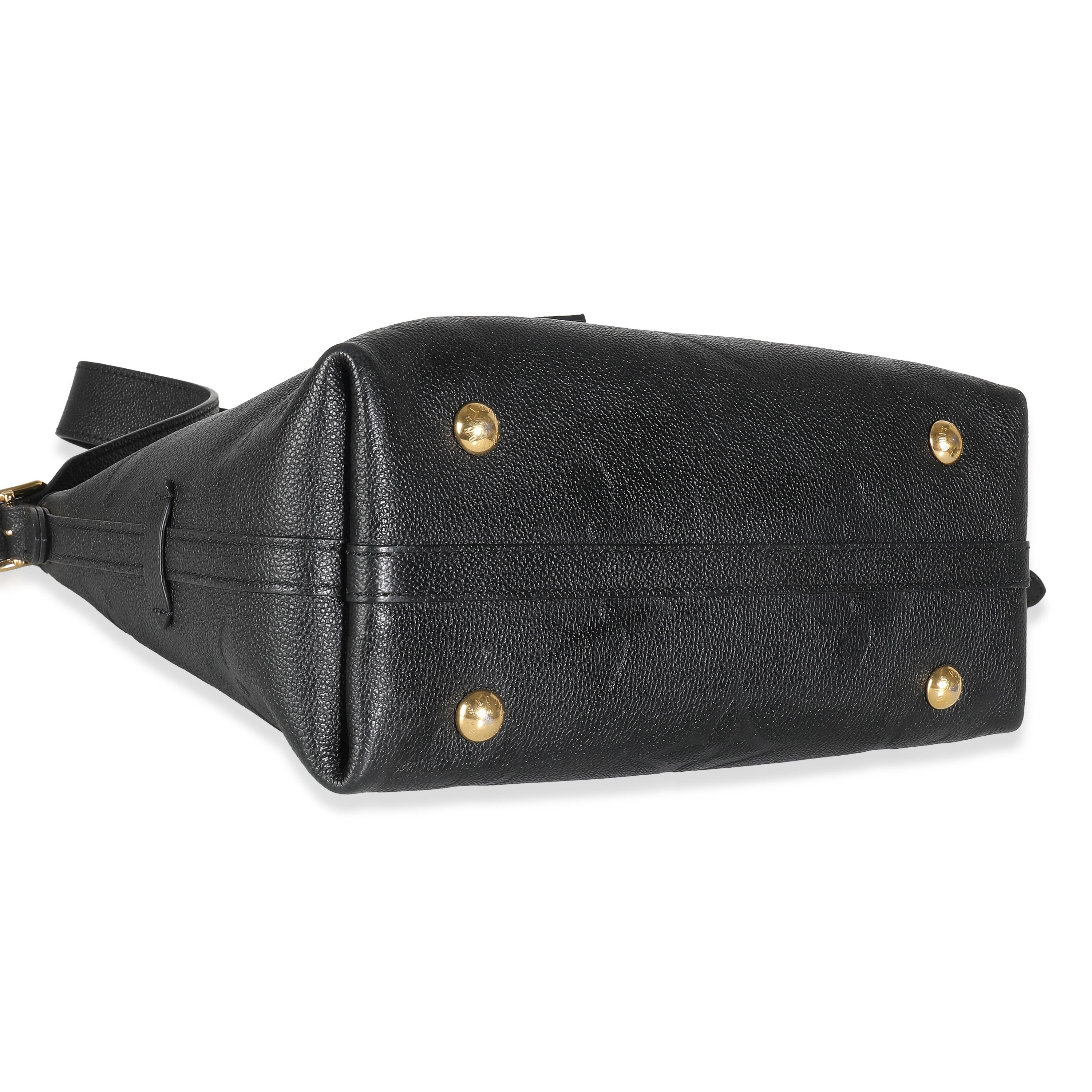 Louis Vuitton Black Giant Monogram Empreinte Carryall PM For Sale 2