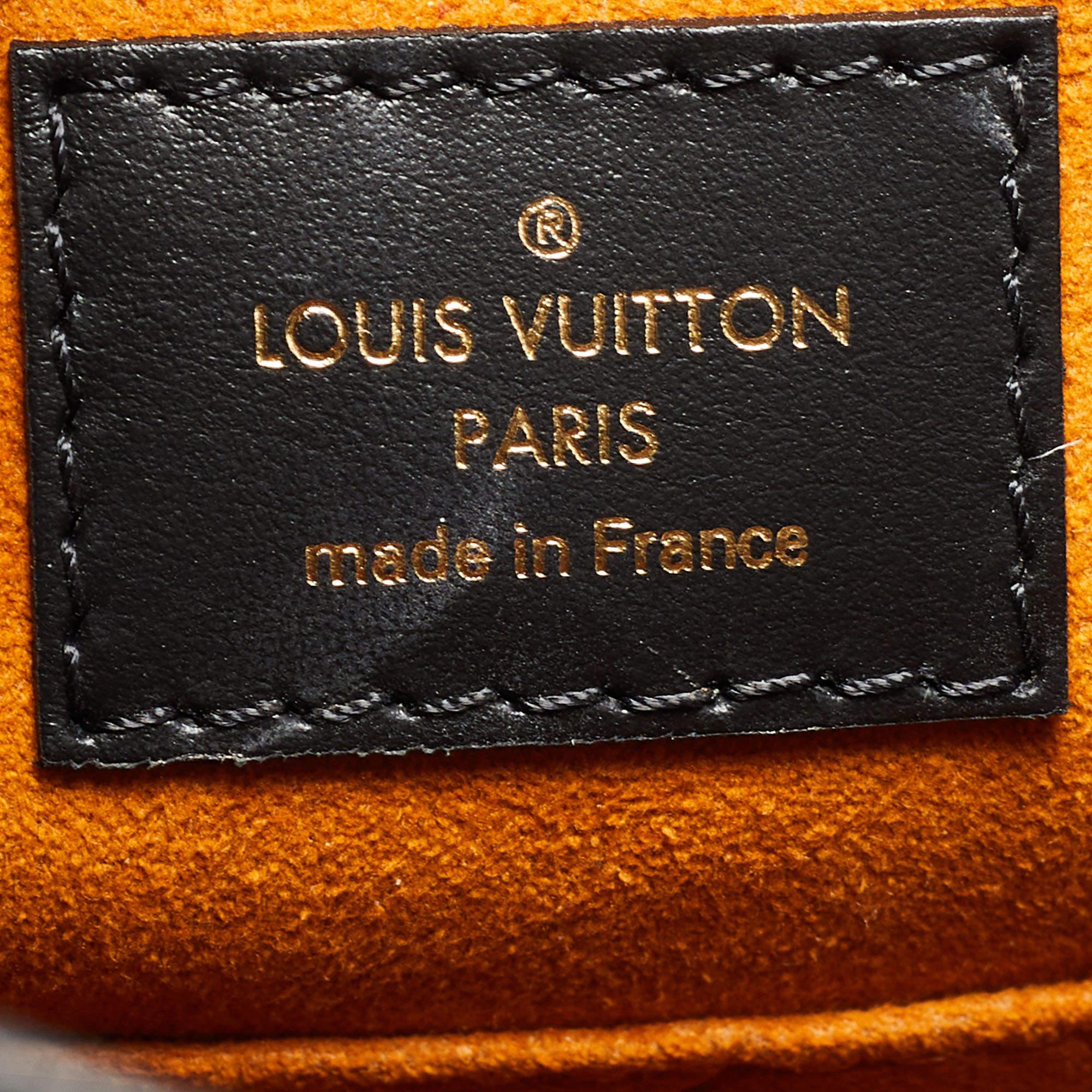 Louis Vuitton Black Giant Monogram Empreinte Leather Onthego MM Bag 6
