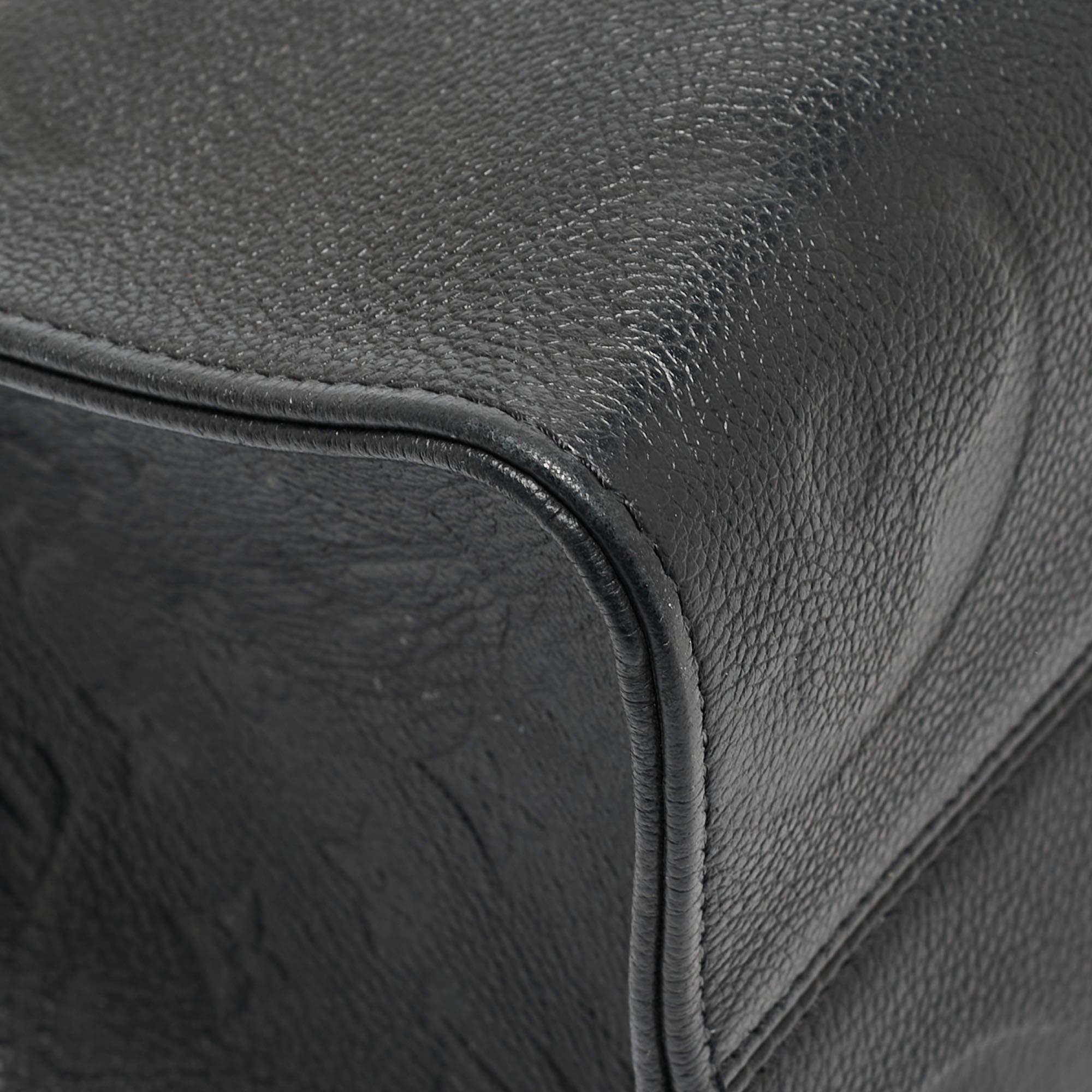 Louis Vuitton Black Giant Monogram Empreinte Leather Onthego MM Bag 7