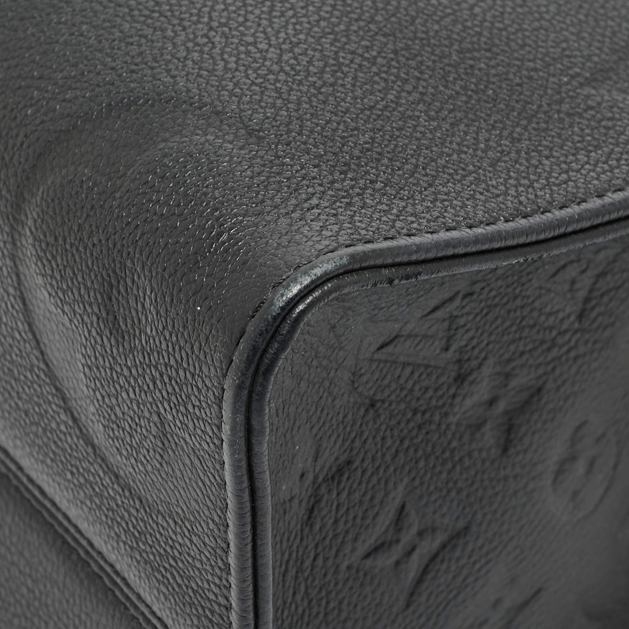 Louis Vuitton Black Giant Monogram Empreinte Leather Onthego MM Bag 8
