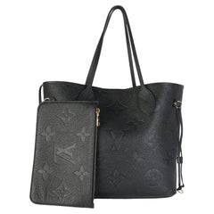 Louis Vuitton Black Giant Monogram Empreinte Neverfull MM