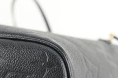 Louis Vuitton Black Giant Monogram Empreinte Neverfull MM Tote Bag 74lv825s