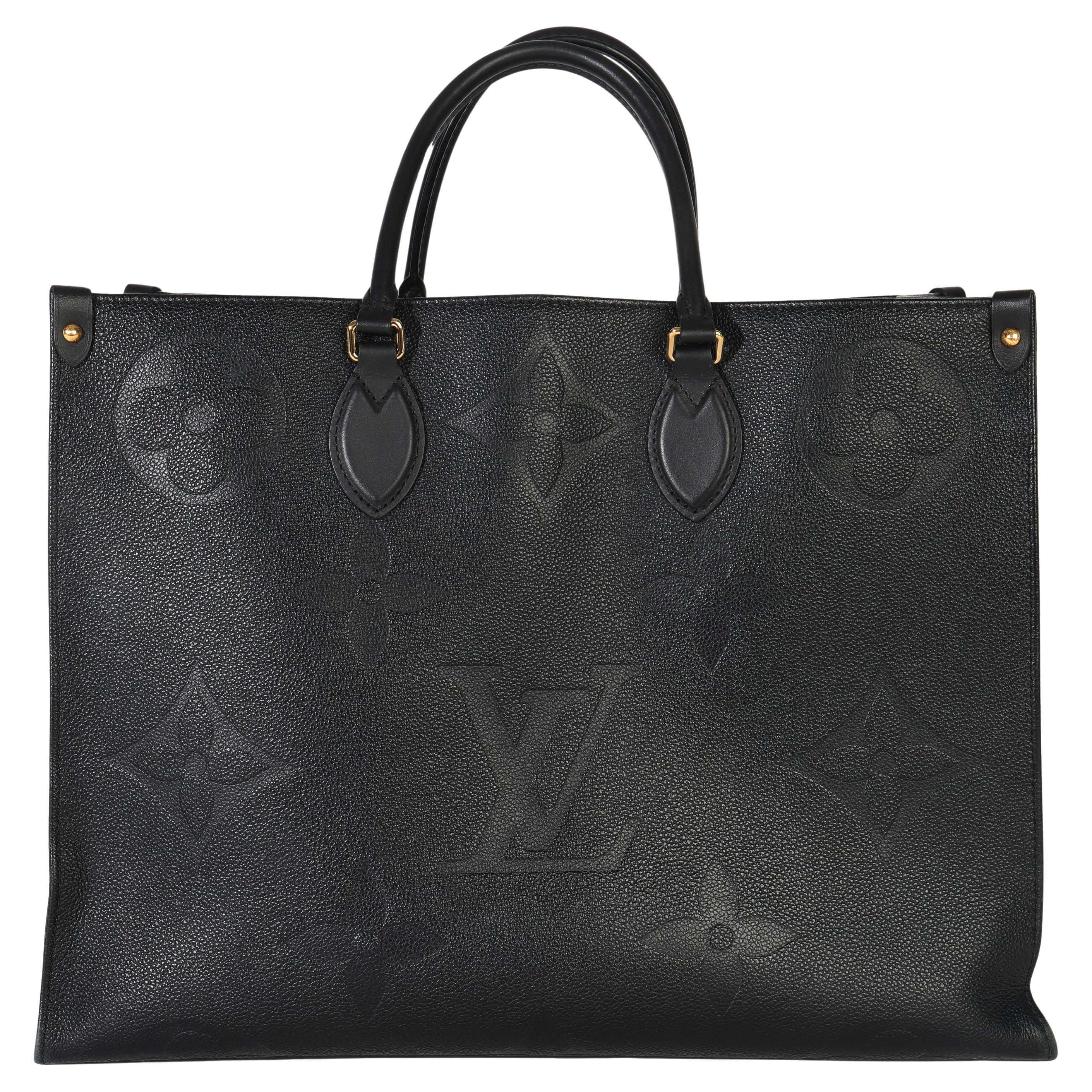 Louis Vuitton Black Giant Monogram Empreinte Onthego GM