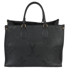 Louis Vuitton Black Giant Monogram Empreinte Onthego MM