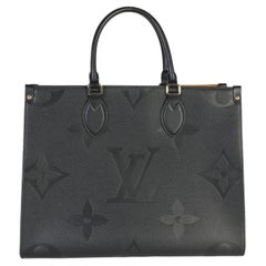 Louis Vuitton Black Giant Monogram Empreinte Onthego MM