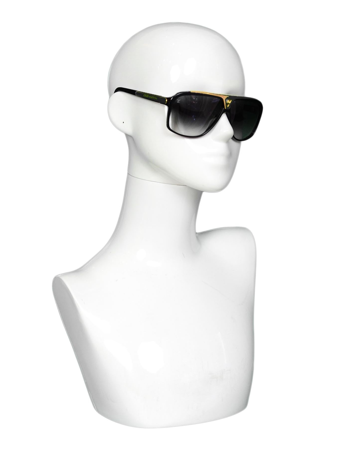 louis vuitton black and gold sunglasses