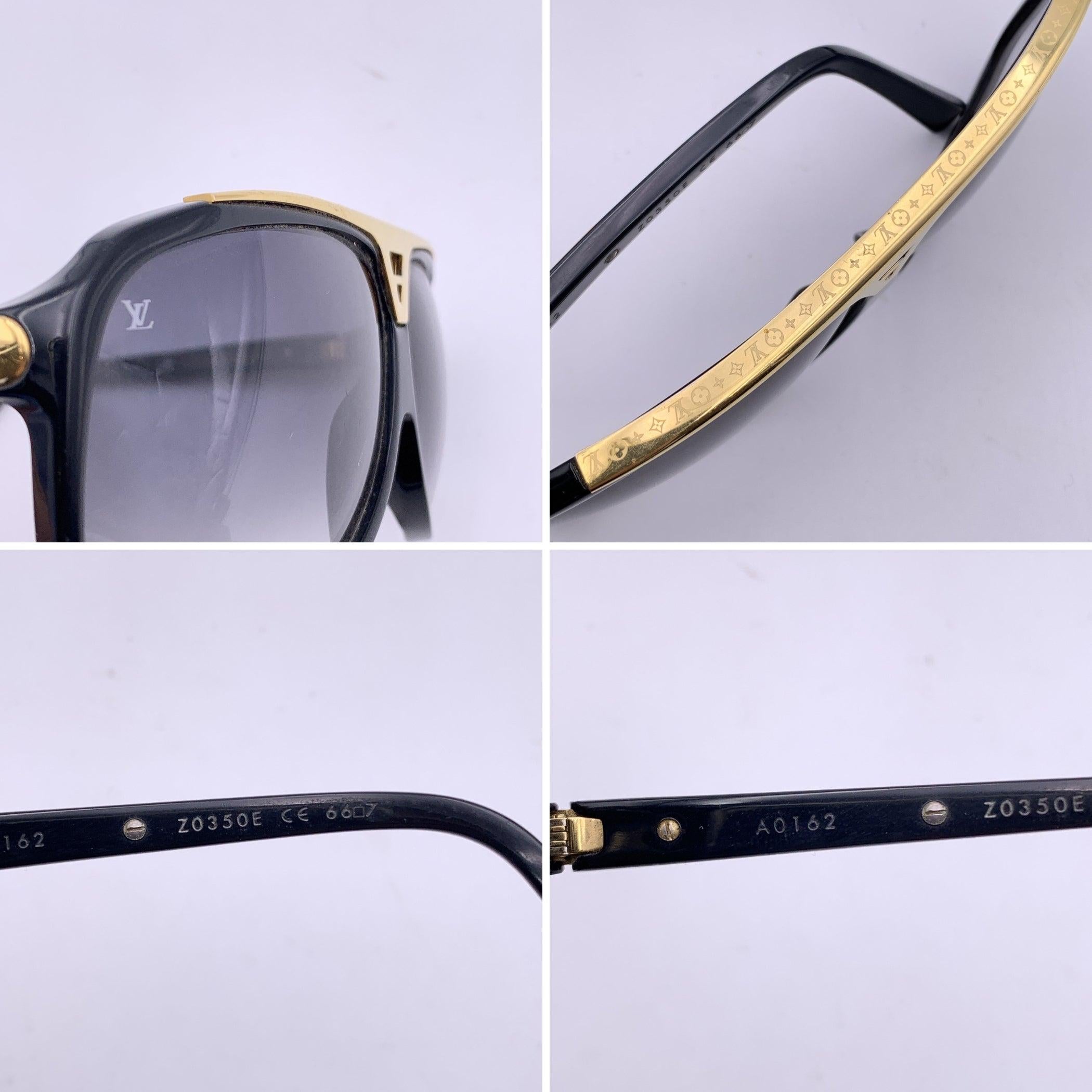 Gafas de sol Louis Vuitton Evidence Aviator Oro Negro Z0350E 66/7 1