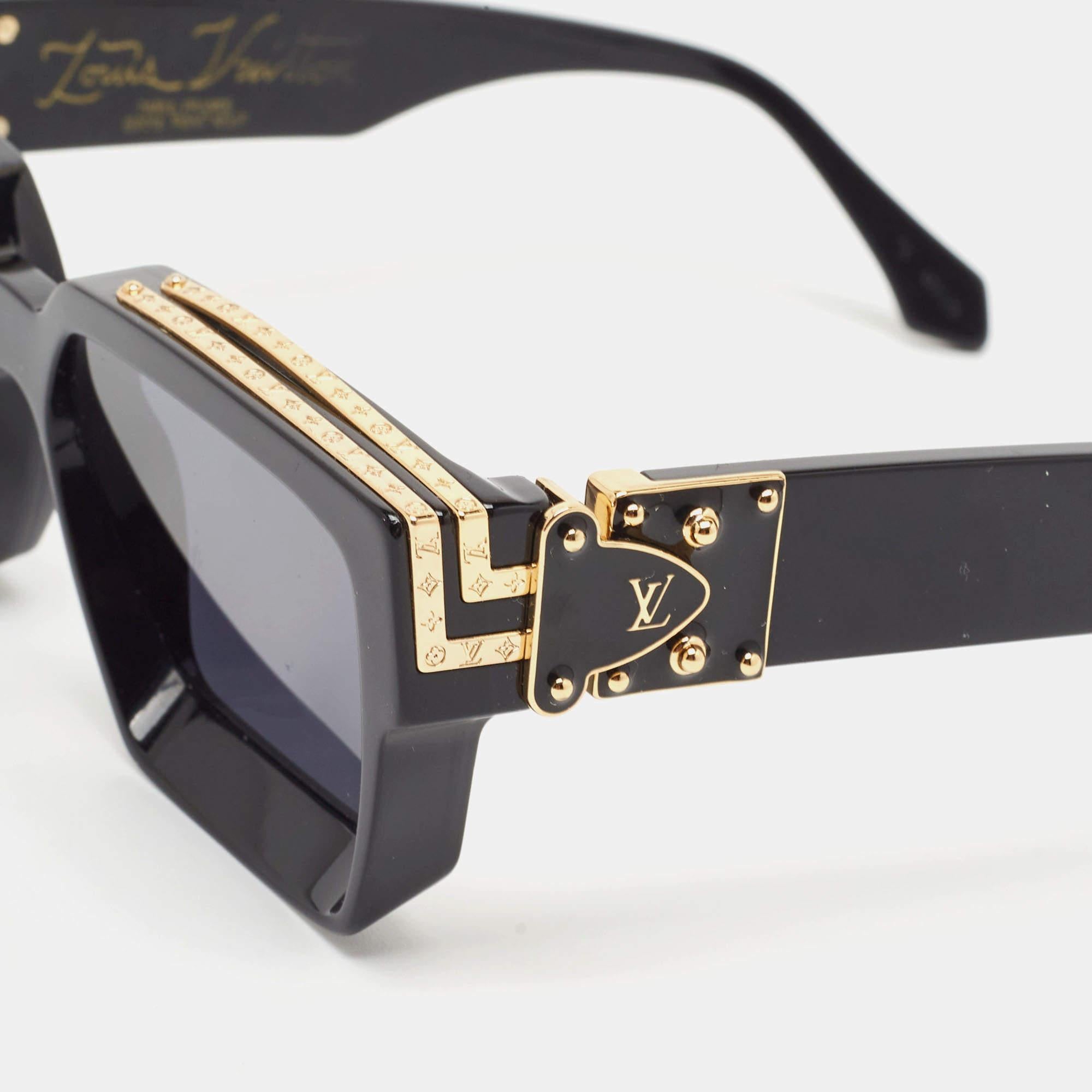 Gray Louis Vuitton Black/Gold Z1165E 1.1 Millionaires Sunglasses