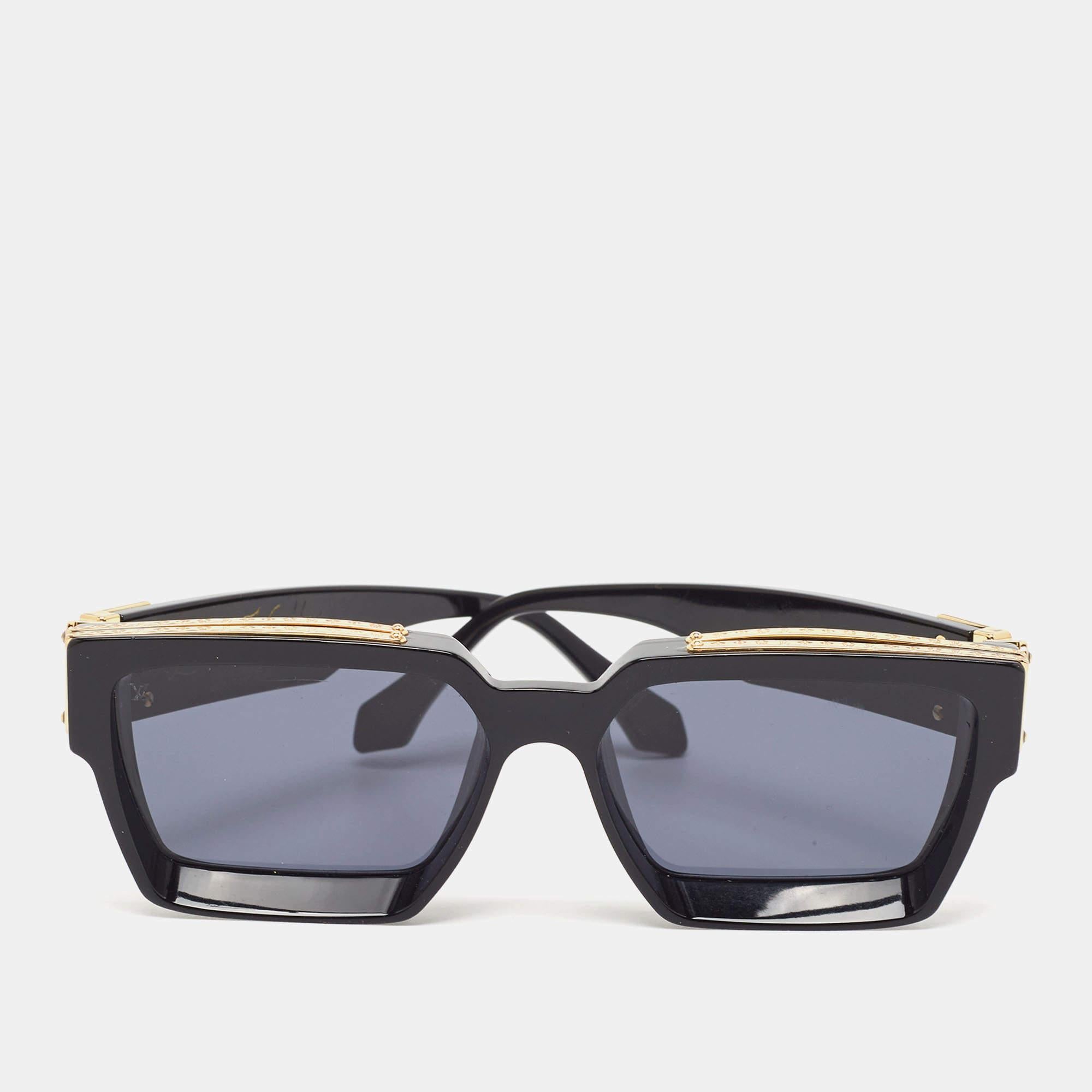 Men's Louis Vuitton Black/Gold Z1165E 1.1 Millionaires Sunglasses