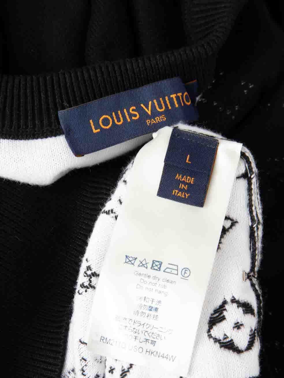 Women's Louis Vuitton Black Gradient Monogram Jumper Size L