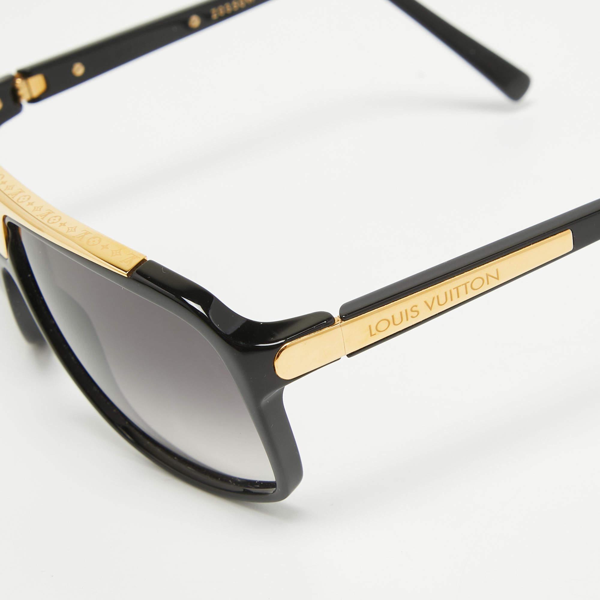 Louis Vuitton Black Gradient Z0350W Evidence Square Sunglasses In Good Condition In Dubai, Al Qouz 2
