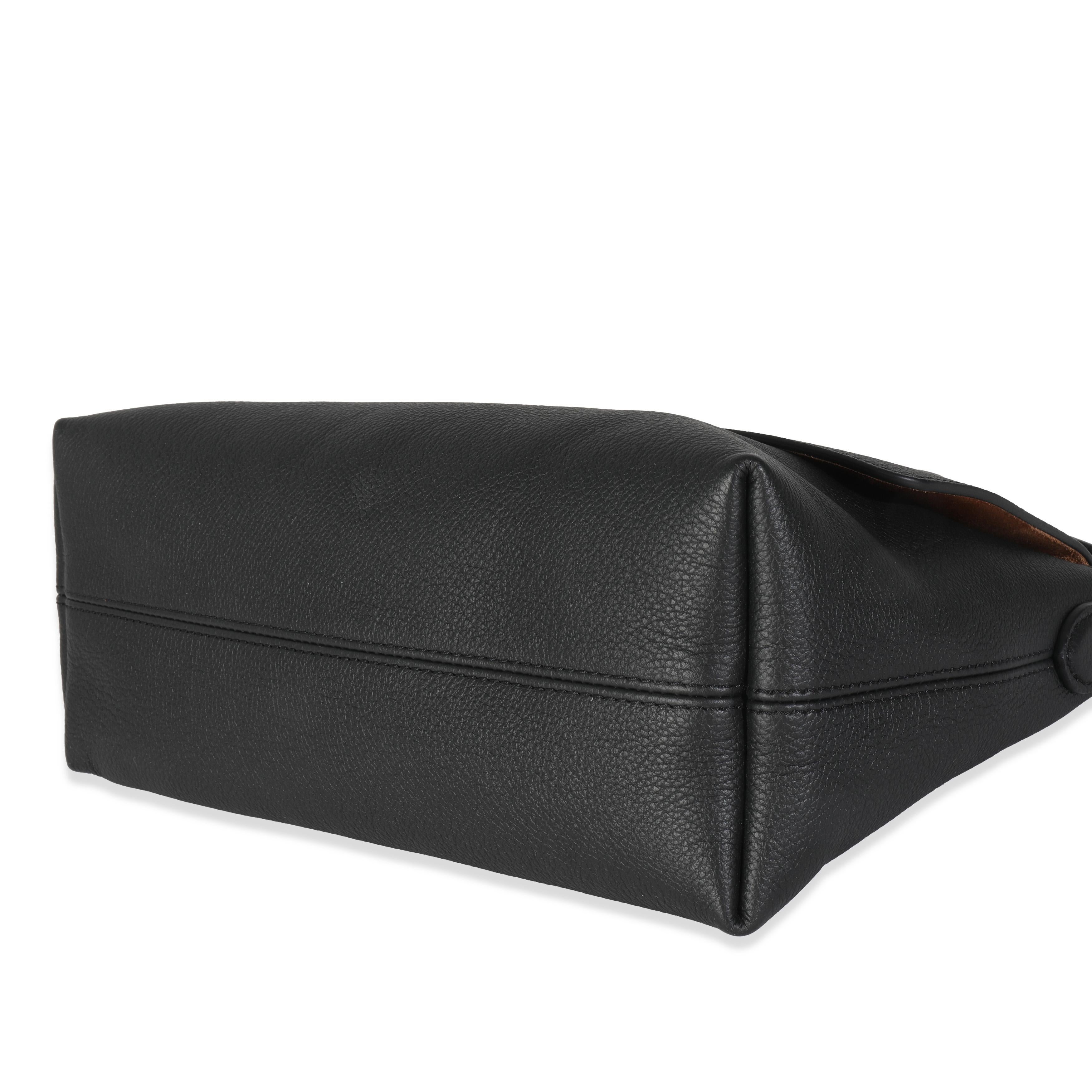 Louis Vuitton Black Grained Calf Leather Low Key Messenger For Sale 1