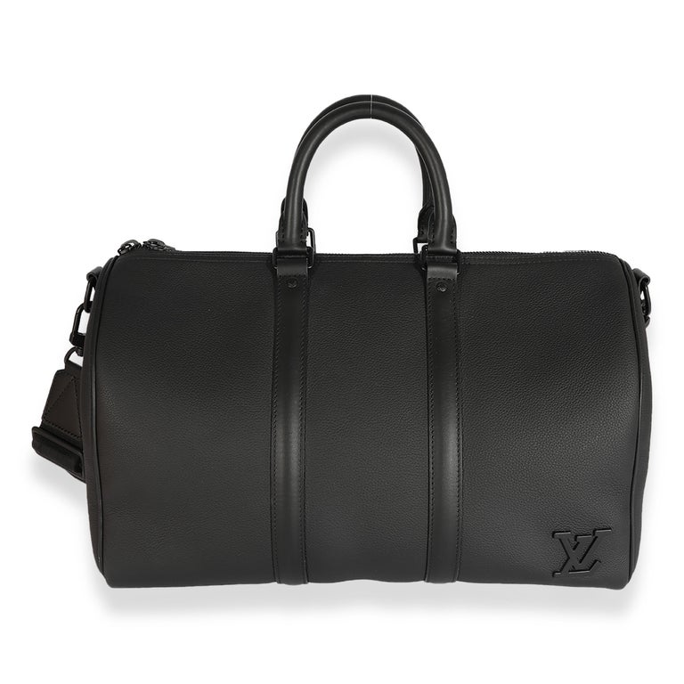 Louis Vuitton LV City Keepall Aerogram Grained Calf Leather Black
